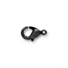 12x7mm TierraCast Black Oxide Plated Lobster Clasps - Pack of 2