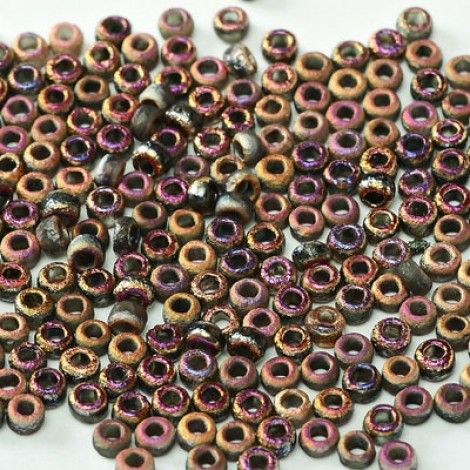 8/0 Czech Seed Beads - Crystal Etched Sliperit Full