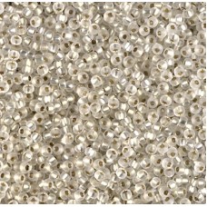 11/0 Miyuki Seed Beads - Semi Frosted Crystal Silver Lined Crystal - 10gm