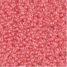 11/0 Miyuki Seed Beads - Coral Lined Crystal - 10gm