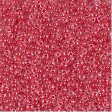 11/0 Miyuki Seed Beads - Dark Coral Lined Crystal - 10gm