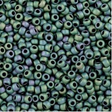 11/0 Toho Seed Beads - Matte-Color Iris Teal - 8-9gm