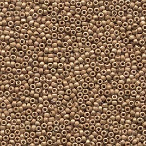 11/0 Miyuki Duracoat Seed Beads - Galvanised Matte Champagne - 24gm