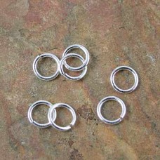 7mm 18ga Evergleam Nickel Free Silver Plated Jumprings - Pack of 20