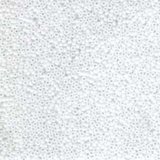 15/0 Miyuki Seed Beads - Opaque White - 10gm