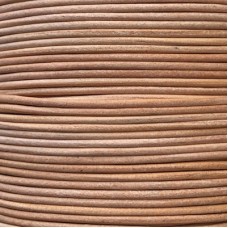 1mm Indian Premium Cowhide Leather Cord - Natural Undyed - 100 metre Roll