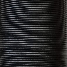 1mm Indian Premium Cowhide Leather Cord - Black - 100 Metre Roll