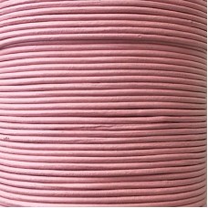 1mm Indian Premium Cowhide Leather Cord - Pink - 100 Metre Roll