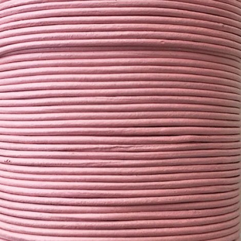 1mm Indian Premium Cowhide Leather Cord - Pink 
