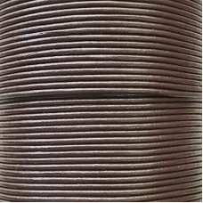1mm Indian Premium Cowhide Leather Cord - Dark Brown - Per 5 metres