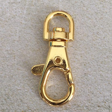 X-Large 39x18mm Gold Plated Swivel Clips