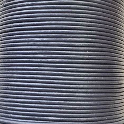 2mm Premium Indian Round Leather Cord - Navy Blue
