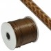 2mm Polyester Braided Faux Snakeskin Round Cord - Brown