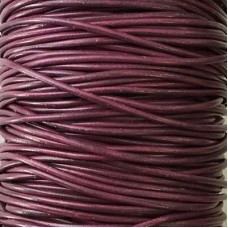 1.9mm Distressed Purple Greek Leather Cord - Per 2 metres
