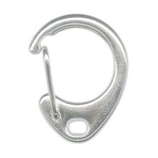 24x18mm Silver Plated Teardrop Auto-Close Clip - Each