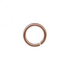 8mm (6.7mm ID) 18ga Antique Copper Plated Round Open Jumprings - Pack of 20