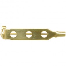 1" (25mm) Economy Gold Plated Pinback w/Locking Bar - Pack of 12