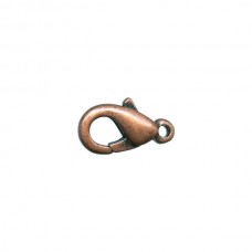 6x10mm Economy Lobster Clasps - Antique Copper Plated - Pack of 12
