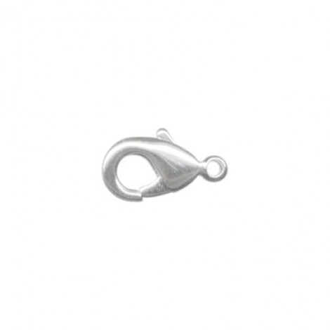 6x10mm Economy Lobster Clasps - Silver Plated