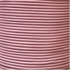 3mm Premium Indian Leather Round Cord - Pink - 100 metre spool