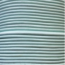 3mm Premium Indian Leather Round Cord - Light Aqua - 100 metre spool