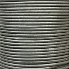 3mm Premium Indian Leather Round Cord - Sage Grey - 100 metre spool