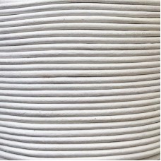 3mm Premium Indian Leather Round Cord - White - 100 metre spool