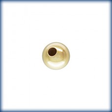 10mm Round Seamless 14Kt Gold Filled Beads - 2mm hole - Each