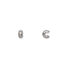 4mm Stainless Steel Crimp Bead Covers - Pack of 50
