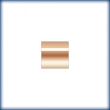 2x2mm (1.4mm ID) 14Kt Rose Gold Filled Crimp Tubes - Pack of 10