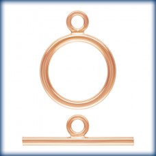 11mm 14K Rose Gold Filled Toggle Clasp Set - Per Set