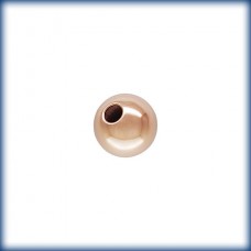 3mm Seamless Round 14K Rose Gold Filled Spacer Beads with 1mm hole - Pack of 10