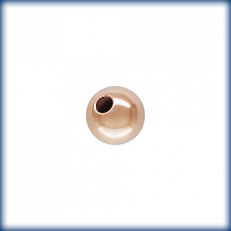 3mm Seamless Round 14K Rose Gold Filled Spacer Beads with 1mm hole