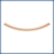 2x30mm (1.7mm ID) Curved 14Kt Rose Gold Filled Tube Beads - Each