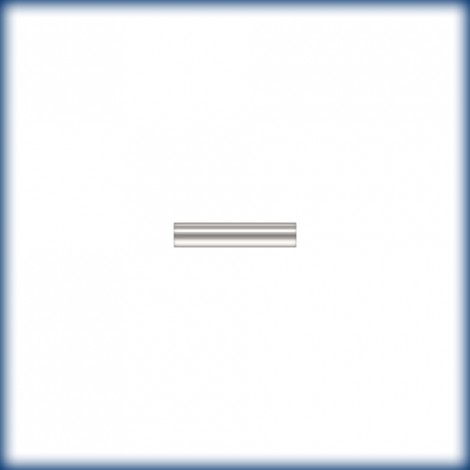1x5mm Sterling Silver Cut Tube Beads - 0.7mm ID - Pack of 10