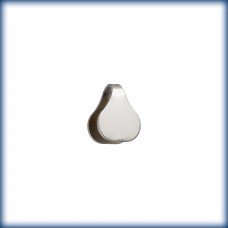 7mm Sterling Silver Italian Flat Cord End Caps - per pair