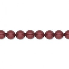 6mm Swarovski Crystal Pearls - Bordeaux - Pack of 10