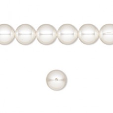 8mm Crystal Passions® 5810 Crystal Pearls - White - Pack of 10