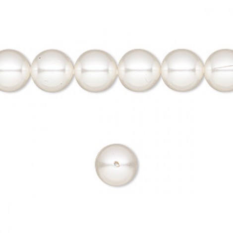 8mm Crystal Passions® 5810 Crystal Pearls - White