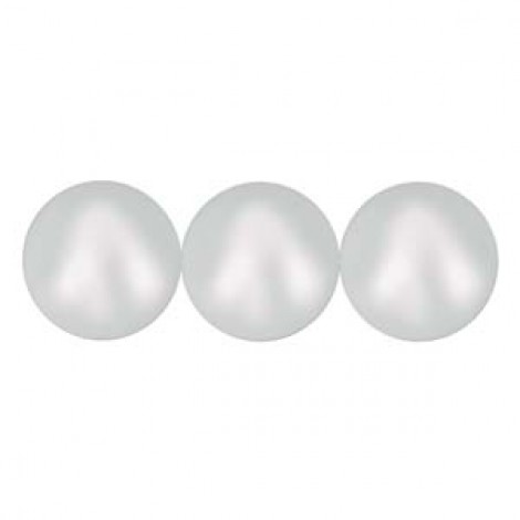 8mm Swarovski Crystal Pearls - Iridescent Dove Grey