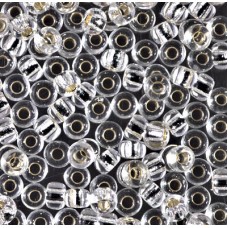 6/0 Miyuki Seed Beads - Silver Lined Crystal - 20gm
