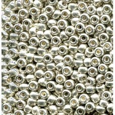 6/0 Miyuki Seed Beads - Galvanised Silver - 20gm