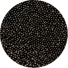 Art Institute Large Size Glass Microbeads - Black Veil - 18gm Jar