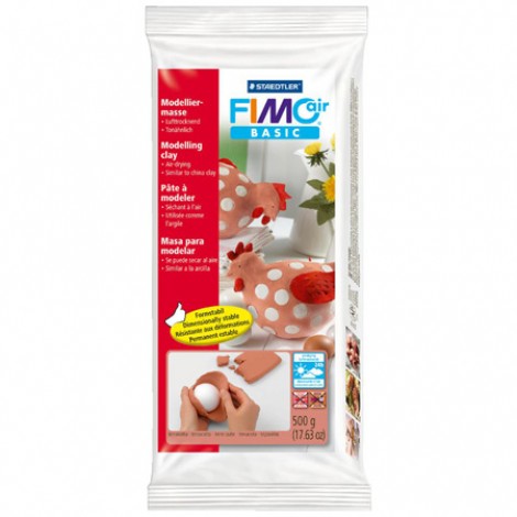 Fimo Air Basic Air Dry Clay 500g - Terracotta