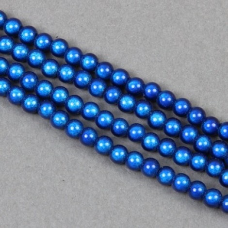 4mm Royal Blue Miracle Beads