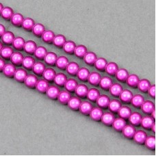 4mm Fuchsia Japanese Miracle Beads - Pack of 20