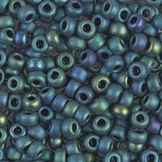 6/0 Miyuki Seed Beads - Matte Metallic Blue Green - 20gm