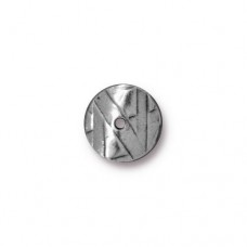 10mm TierraCast Wavy Spacer-Link Bead - Antique Pewter - Pack of 10