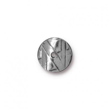 10mm TierraCast Wavy Spacer-Link Bead - Antique Pewter - Pack of 10