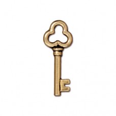 22mm TierraCast Key Charms - Antique Gold - Pack of 2